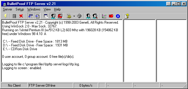 BulletProof FTP Server v2.21